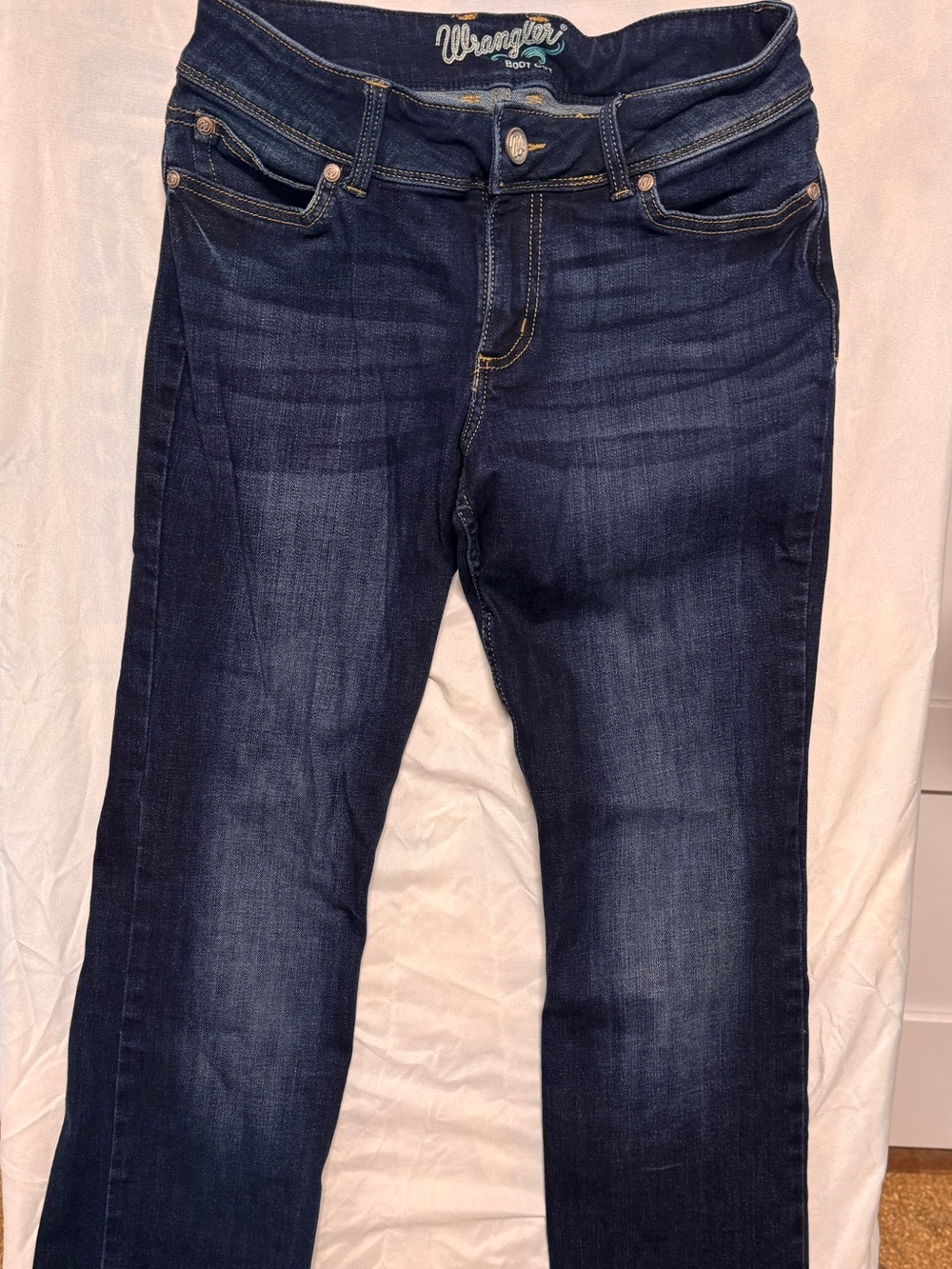 Wrangler Women's Dark Indigo Boot Cut Jeans